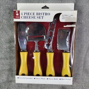 Baker's Advantage Yellow Bistro 4 Piece Cheese Set